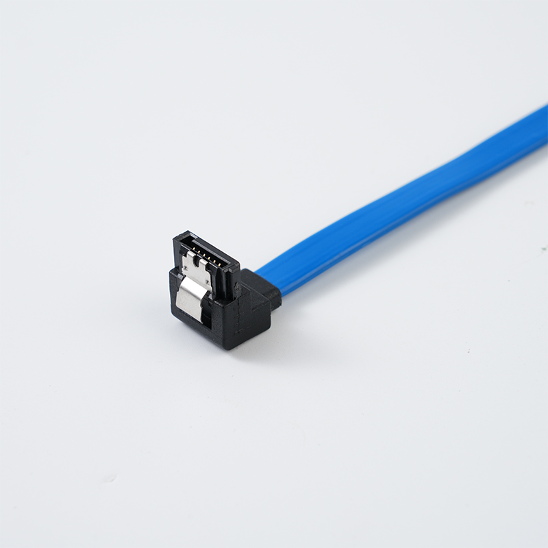 90° SATA 7P BLUE